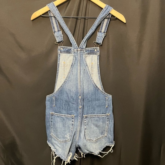 Abercrombie & Fitch Women Denim Overalls Shorts - Picture 5 of 5